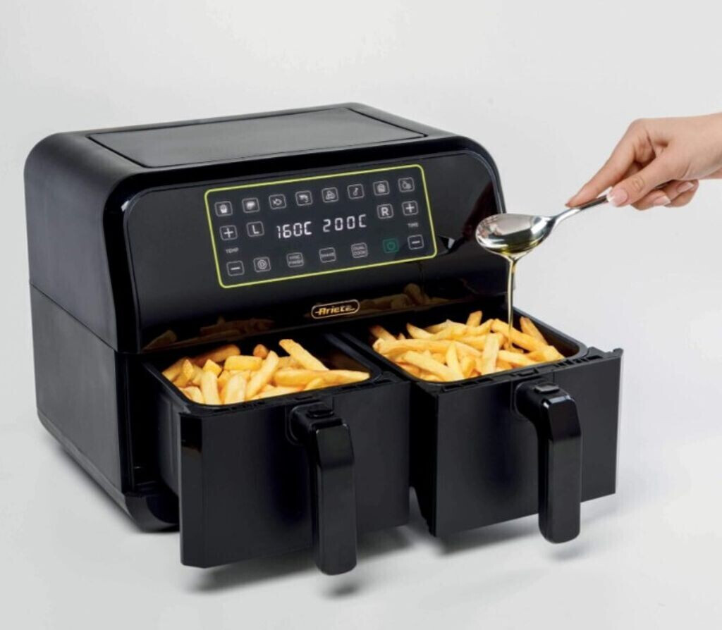 سرخ کن Ariete آریته ایتالیا مدل AiryFryerDual-مشکی دو مخزنه دیجیتال